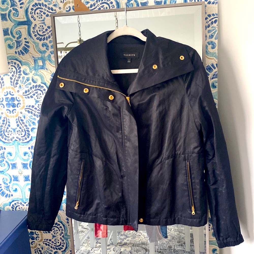 Talbots Black Spring Jacket!